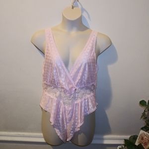 Vintage Pink Lace Bodysuit